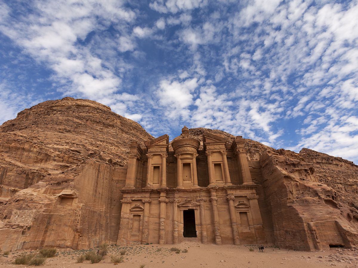 View of Al-Khazneh at Petra, Jordan