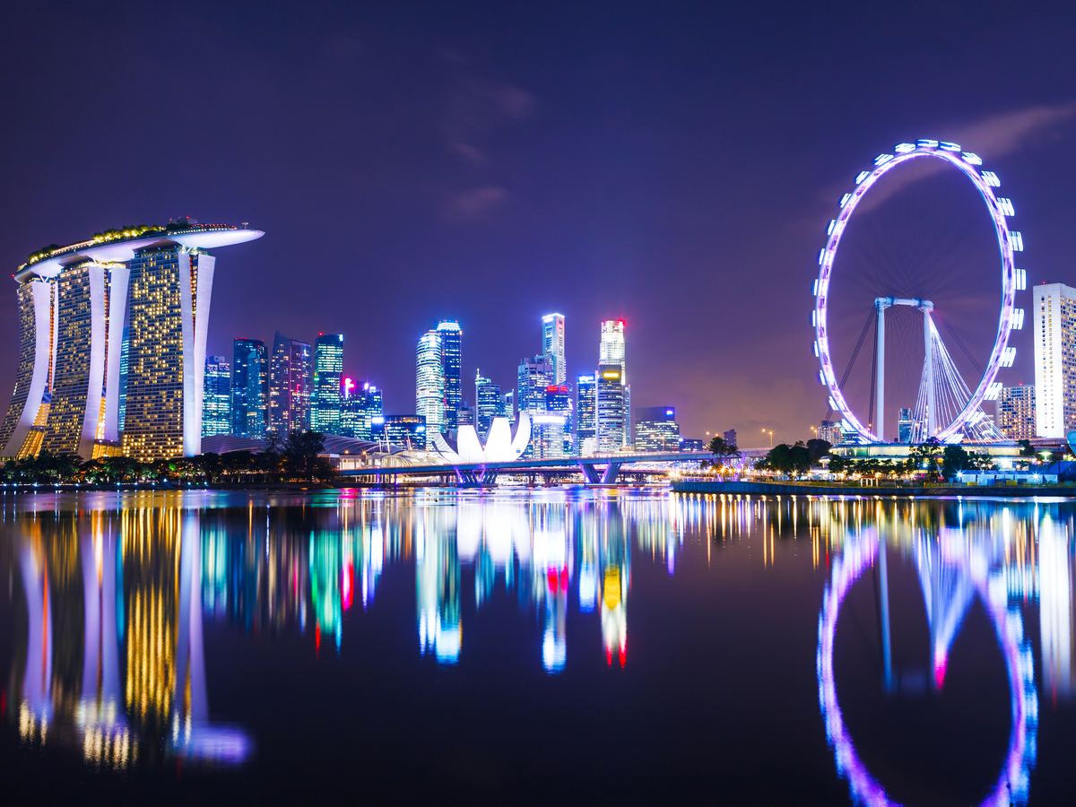Skyline von Singapur